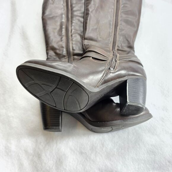 Natural Soul by Naturalizer Women's Brown Leather Boots Size 10 - Picture 14 of 17